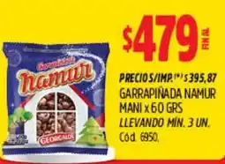 Supermercados Yaguar Garrapinada namur mani oferta