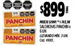 Supermercados Yaguar Panchín salchichas oferta