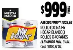 Supermercados Yaguar My hogar rollo cocina blanco oferta