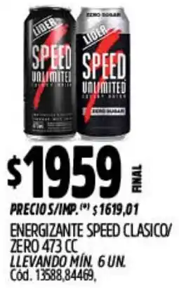 Supermercados Yaguar Speed energizante clasico/ zero oferta