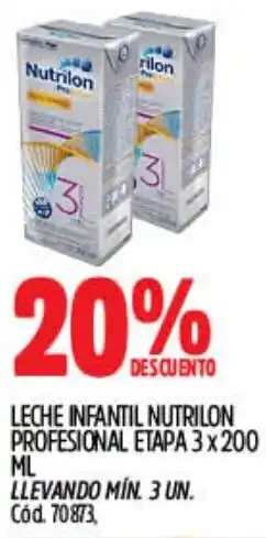 Supermercados Yaguar Nutrilon leche infantil profesional etapa oferta