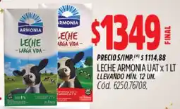 Supermercados Yaguar Armonia leche uat oferta