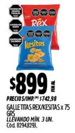 Supermercados Yaguar Rex/kesitas galletitas oferta