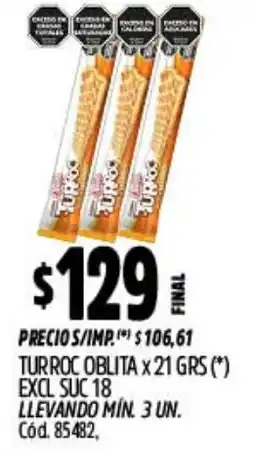 Supermercados Yaguar Turroc oblita oferta