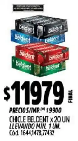 Supermercados Yaguar Chicle beldent oferta
