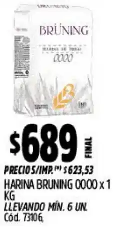 Supermercados Yaguar Harina bruning 0000 oferta