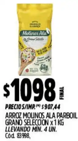 Supermercados Yaguar Molinos arroz ala parboil grano seleccion oferta