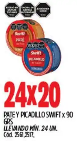 Supermercados Yaguar Swift pate y picadillo oferta