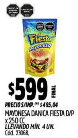 Supermercados Yaguar Fiesta mayonesa danica d/p oferta