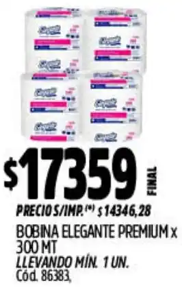 Elegante bobina premium