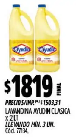 Supermercados Yaguar Ayudín lavandina clasica oferta