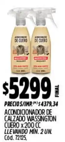 Supermercados Yaguar Acondicionador de calzado wassington cuero oferta