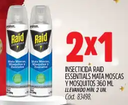 Supermercados Yaguar Raid insecticida essentials mata moscas y mosquitos oferta