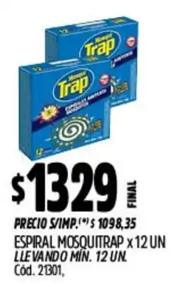 Supermercados Yaguar Mosquitrap espiral oferta
