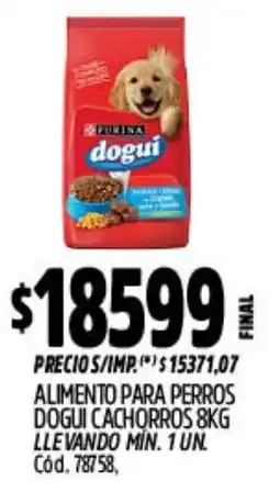 Supermercados Yaguar Purina dogui alimento para perros cachorros oferta