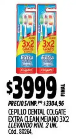 Supermercados Yaguar Colgate cepillo dental extra clean meiano oferta