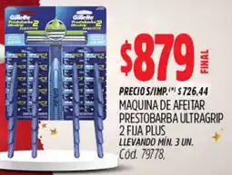 Supermercados Yaguar Gillette maquina de afeitar prestobarba ultragrip oferta