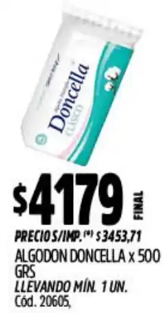 Supermercados Yaguar Doncella algodon oferta