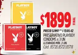 Supermercados Yaguar Playboy preservativo condoms oferta