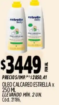 Supermercados Yaguar Estrella oleo calcareo oferta