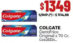 Diarco Colgate dentifrico original oferta