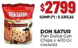 Diarco Don satur pan dulce con chips oferta