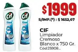 Diarco Cif limpiador cremoso blanco oferta