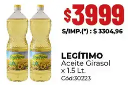 Diarco Legítimo aceite girasol oferta