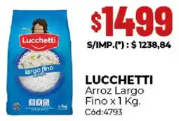 Diarco Lucchetti arroz largo fino oferta