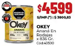 Diarco Okey ananá en rodajas oferta