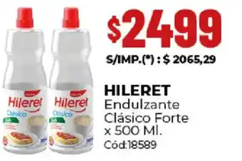 Hileret endulzante clásico forte