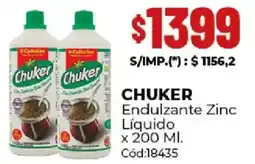 Diarco Chuker endulzante zinc líquido oferta