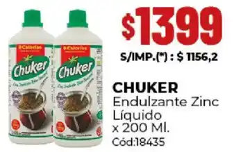 Chuker endulzante zinc líquido