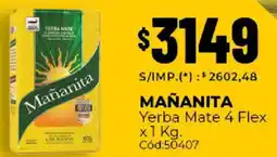 Diarco Mañanita yerba mate 4 flex oferta