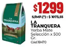 Diarco La tranquera yerba mate selección oferta