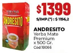 Diarco Andresito yerba mate premium oferta