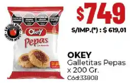 Diarco Okey galletitas pepas oferta