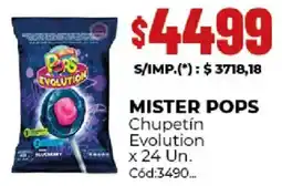 Diarco Mister pops chupetín evolution oferta