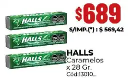 Diarco Halls caramelos oferta