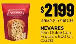 Diarco Nevares pan dulce con frutas oferta
