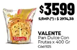 Diarco Valente pan dulce con frutas oferta