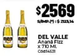 Diarco Del valle ananá fizz oferta