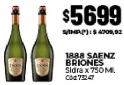 Diarco 1888 safnz briones sidra oferta