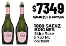 Diarco 1888 saenz briones sidra rose oferta