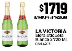 Diarco La victoria sidra etiqueta blanca oferta