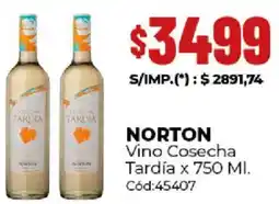 Diarco Norton vino cosecha tardía oferta