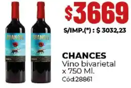 Diarco Chances vino bivarietal oferta