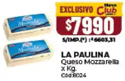 Diarco La paulina queso mozzarella oferta