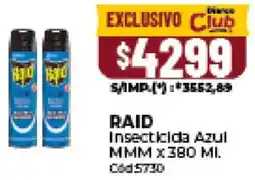 Diarco Raid insecticida azul mmm oferta