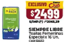 Diarco Siempre libre toallas femeninas especial oferta